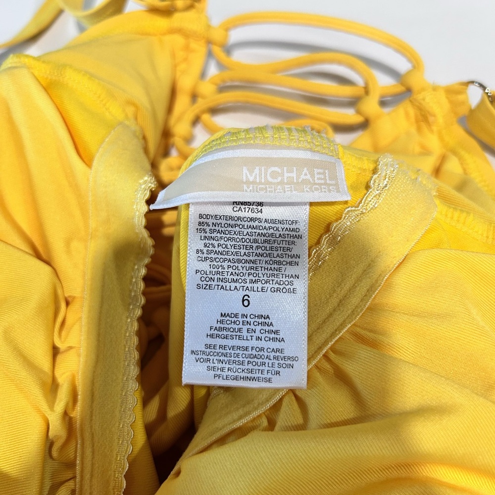 Michael kors Sunny Yellow Swimsuit - Picture 14 of 16